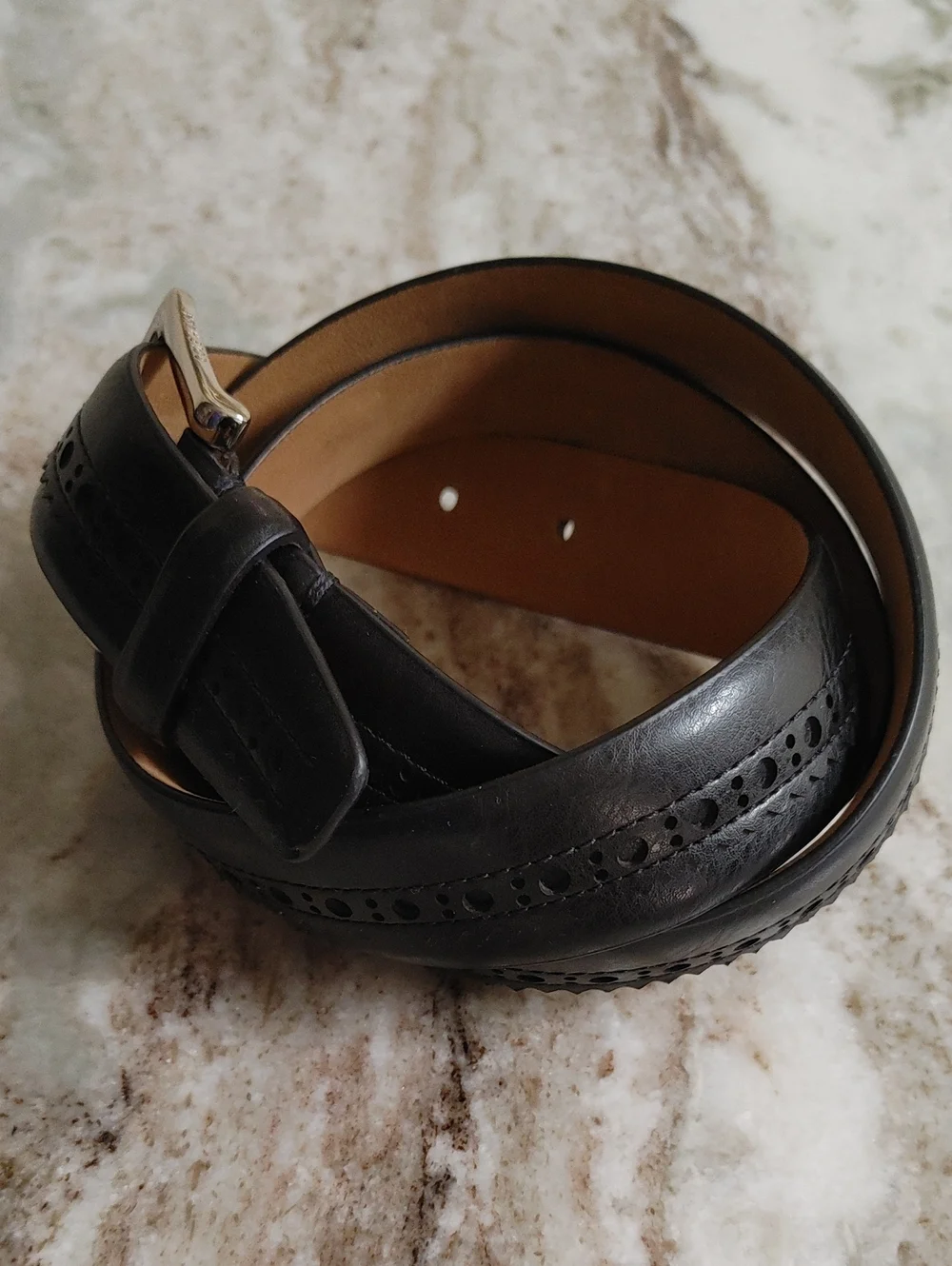 Cole Haan Black Western Style Belt Size 40